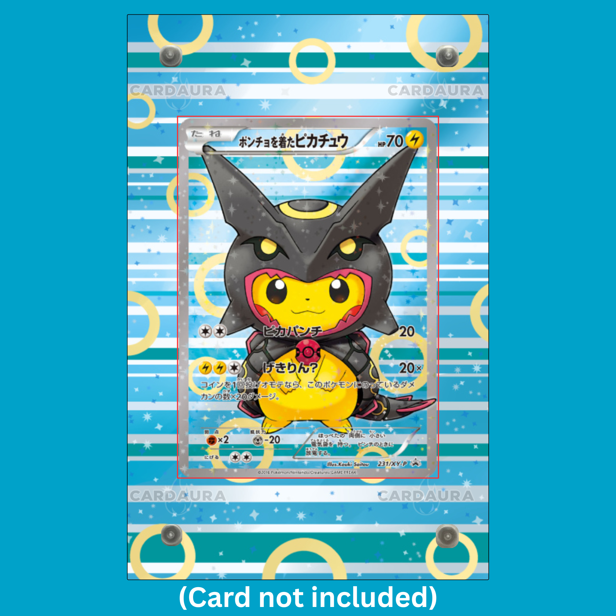 Shiny Rayquaza Poncho 231/XY-P Promo (Ungraded) Display Case