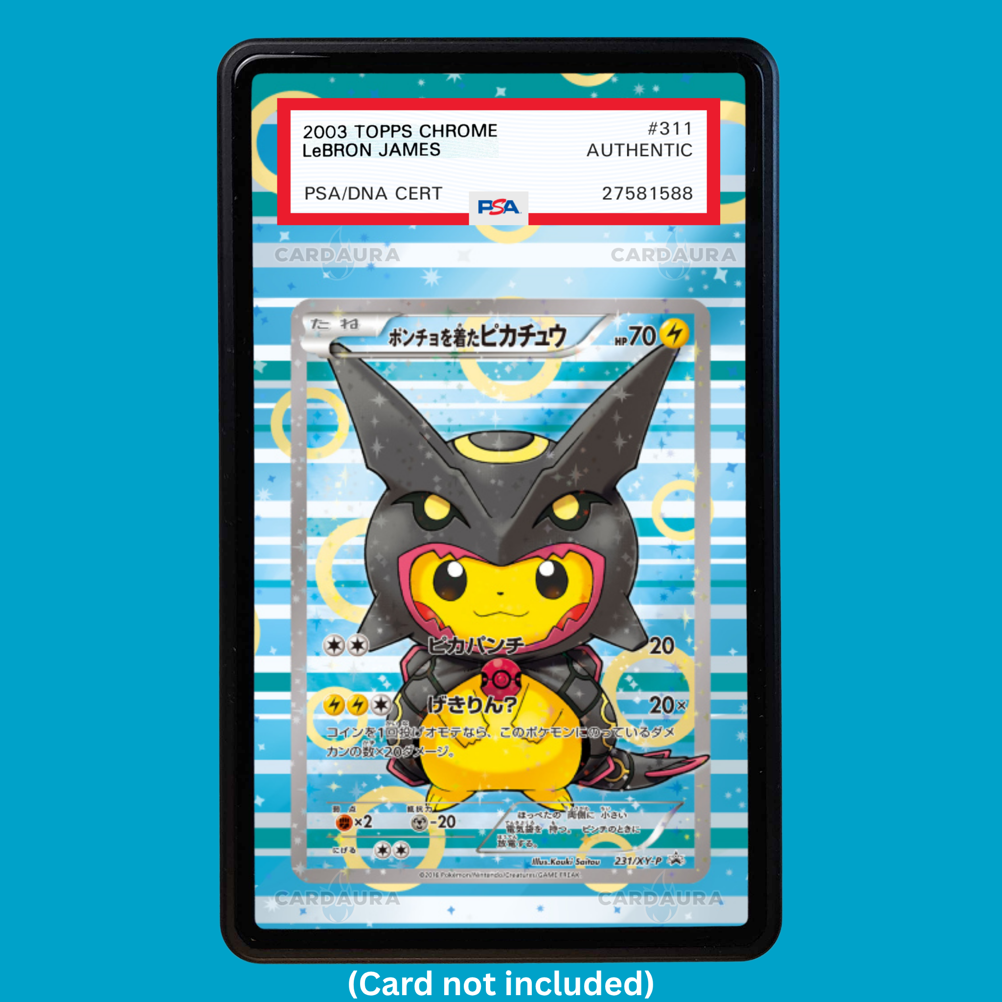 Shiny Rayquaza Poncho 231/XY-P Promo (Graded) Display Case