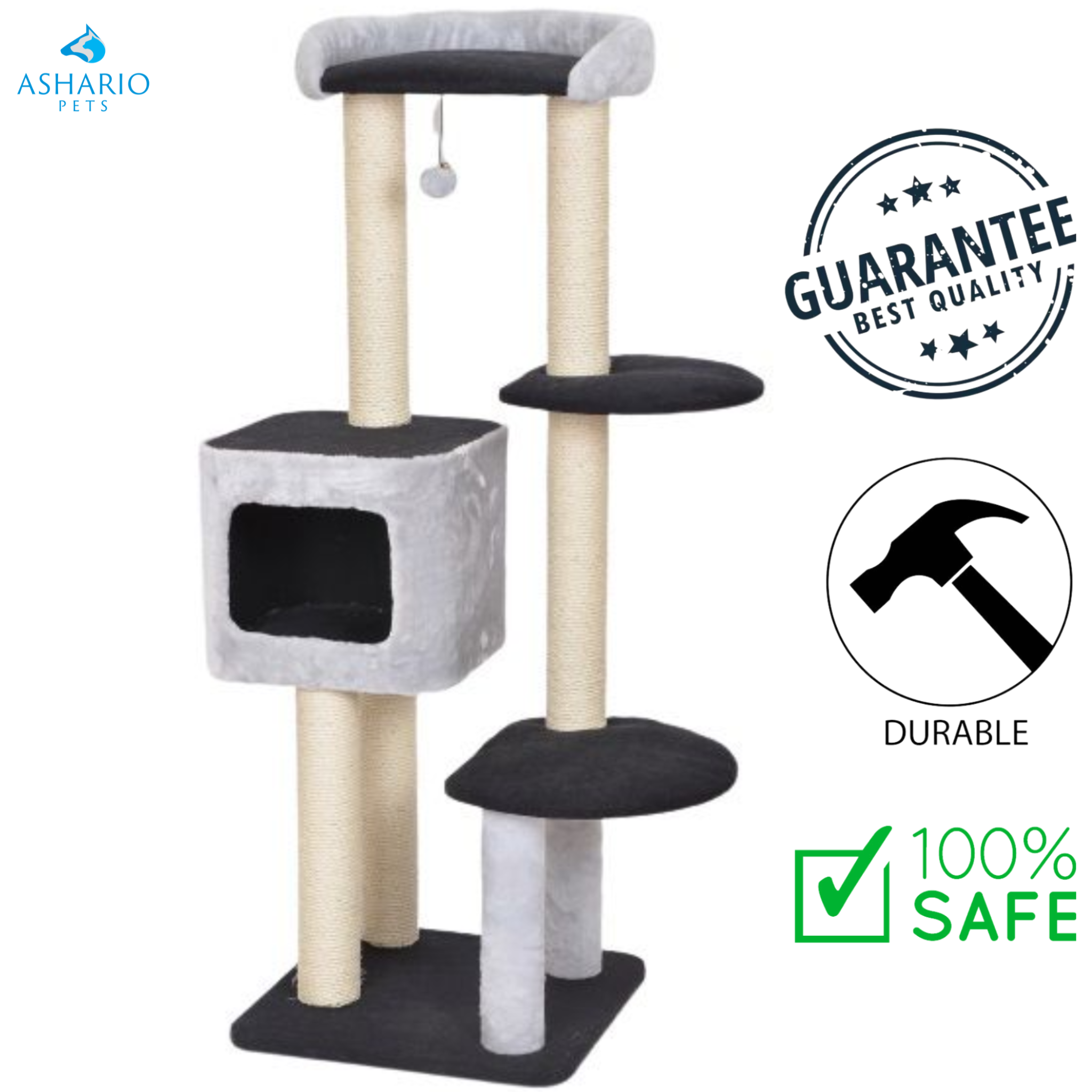 BuD'z - Cat Tree Cavell 4 Levels With Deluxe Condo