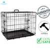 BuD'z - Deluxe Foldable Double Door Dog Crate