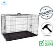 BuD'z - Deluxe Foldable Double Door Dog Crate