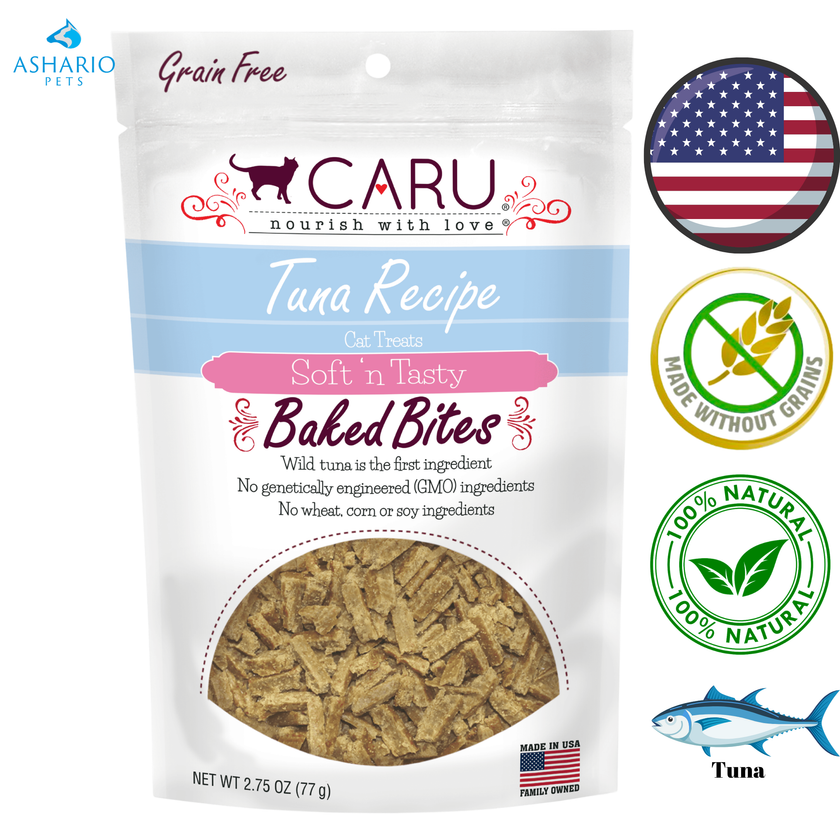 Caru - Soft & Tasty Bites Cat Treats - 3 Oz