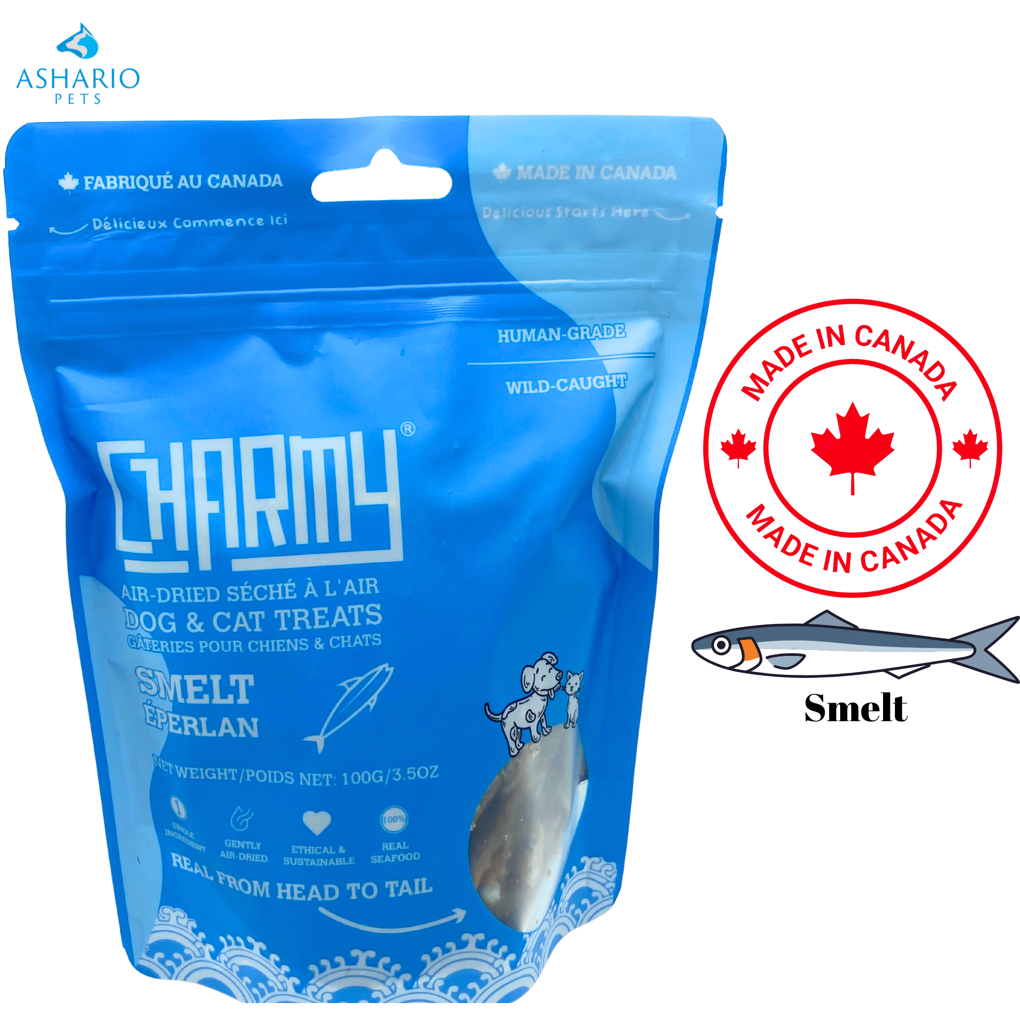 Charmy - Smelt Air Dried Dog Treats