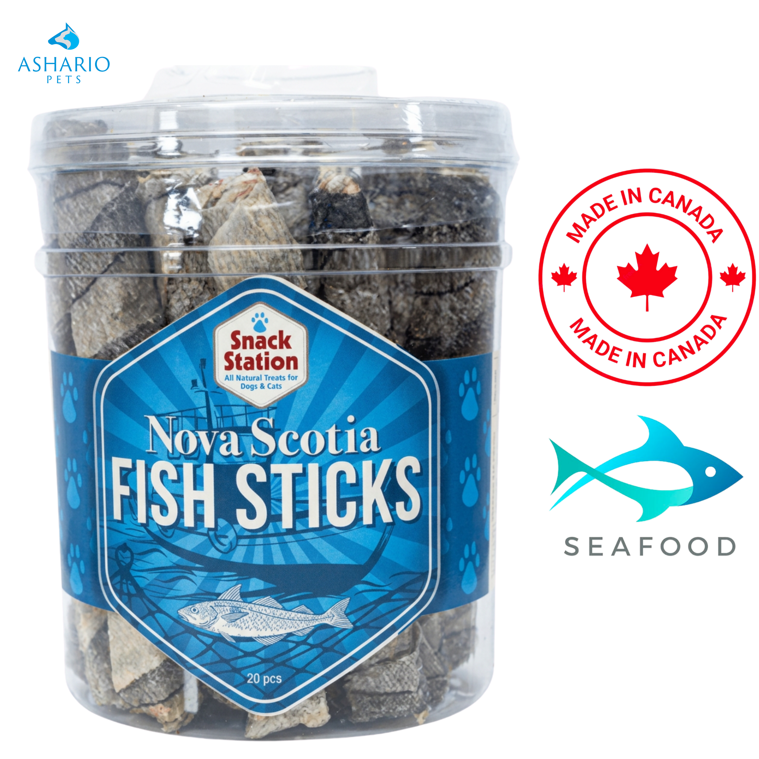 This & That - Nova Scotia Fish Skin Sticks Dog Treats