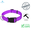 Ashario Pets - Reflective Adjustable Nylon Dog Collar - Small