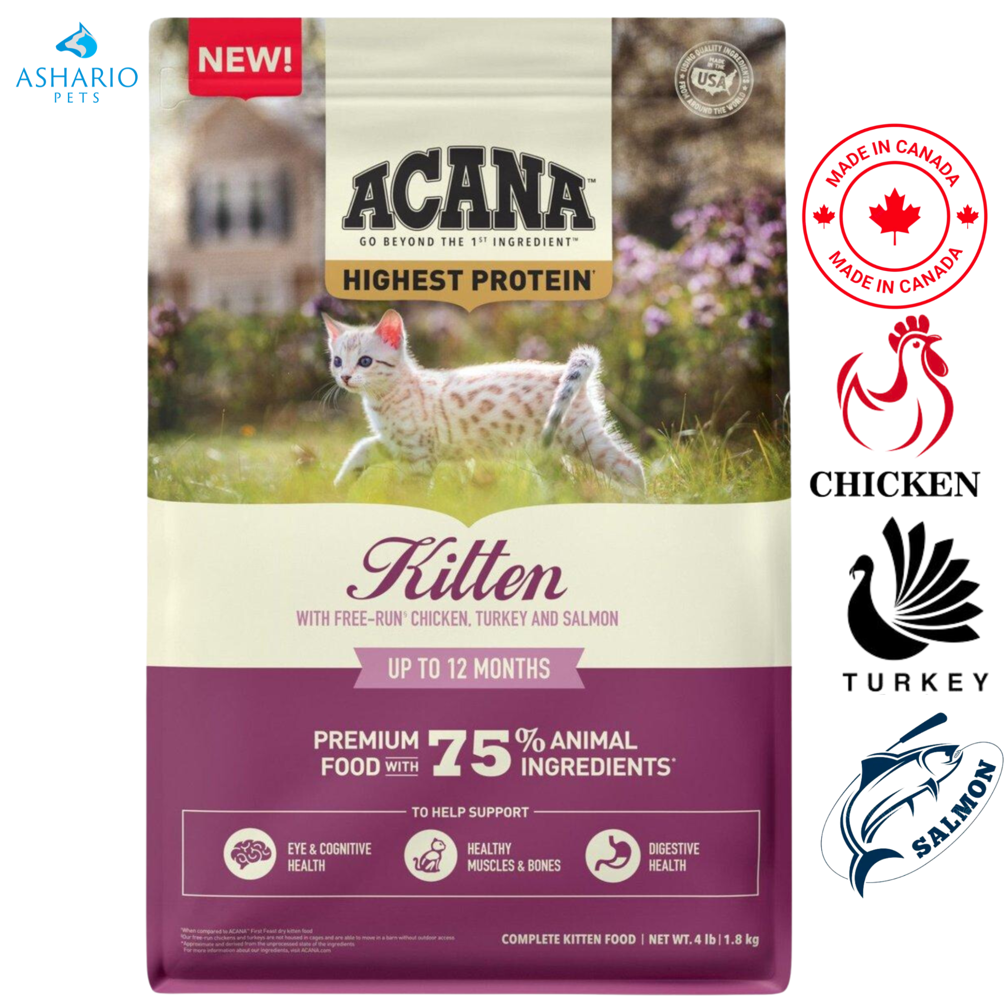 Acana - Highest Protein Kitten Dry Cat Food