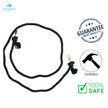Dexypaws - Hands Free Cotton Rope Dog Leash Black