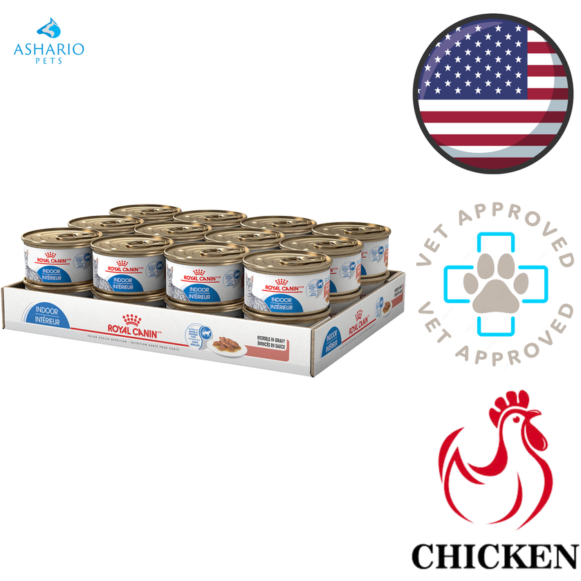 Royal Canin - Indoor Morsels In Gravy Adult Canned Cat Food