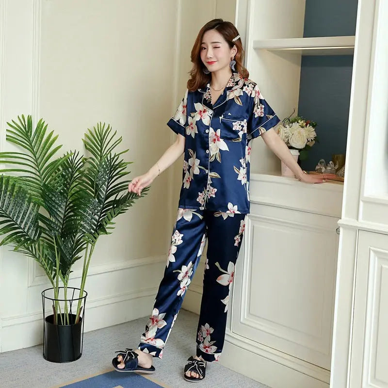 Short-sleeved Trousers Homewear Pajamas For Women