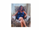 Women's Short Nightgown Mulberry Silk  Navy