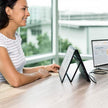 SideTrak - Laptop Monitor 15.6in Solo Book Stacked Dual Portable Monitor Hinge Design Auto Rotate 360 Degrees with Neoprene Sleeve PC/MAC/Chrome/Console Gaming BIL - Black