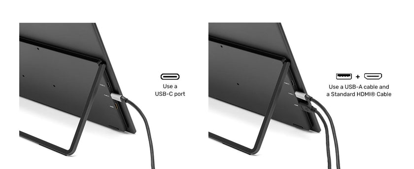 SideTrak - Laptop Monitor 15.6in Solo Book Stacked Dual Portable Monitor Hinge Design Auto Rotate 360 Degrees with Neoprene Sleeve PC/MAC/Chrome/Console Gaming BIL - Black