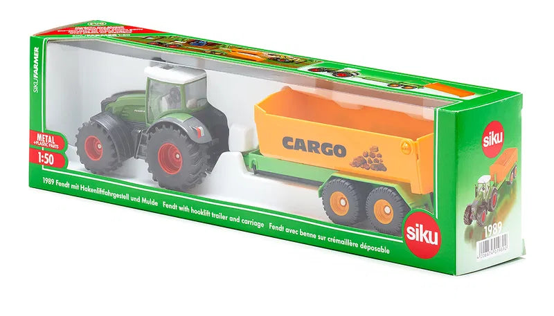Siku - FENDT WITH HOOKLIFT TRAILER AND CARRIAGE (1:50)