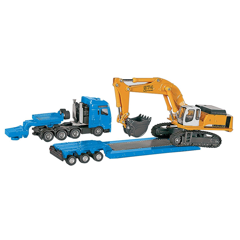 Siku - Heavy Haulage Transporter With Flat-Bed Trailer