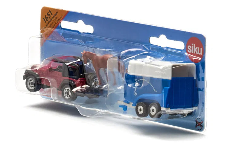 Siku - Jeep With Horse Trailer
