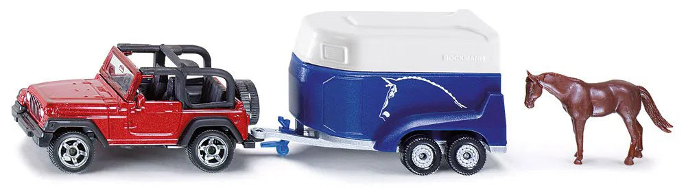 Siku - Jeep With Horse Trailer