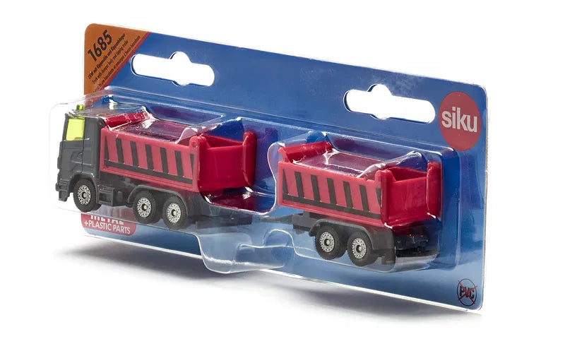Siku - Truck With Dumper Body And Tipping Trailer