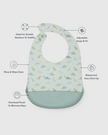 Silicone Bib Printed - Dino Friends