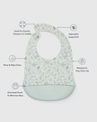 Silicone Bib Printed - Hedgehog Forest