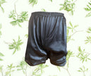 Men's Mulberry Silk Boxer Short with faux fly Black