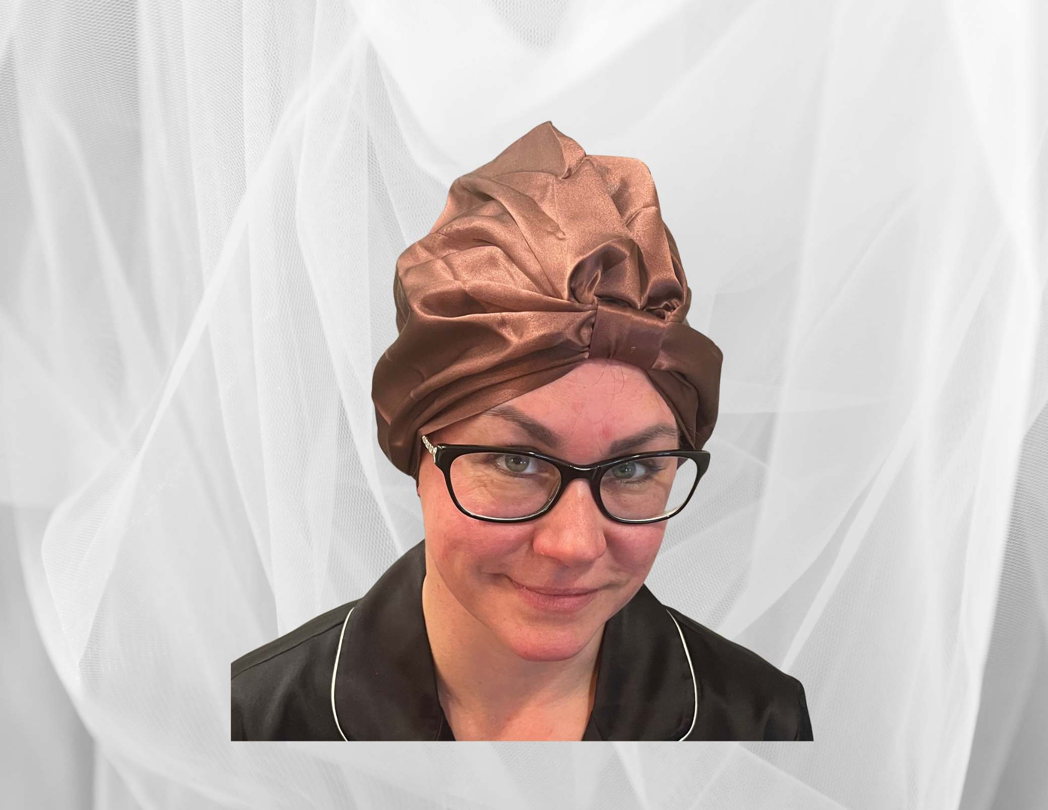 Silk Bonnet Coffee (Square Knotted Design)