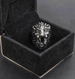 Silver Finger Ring Holder for Smoking