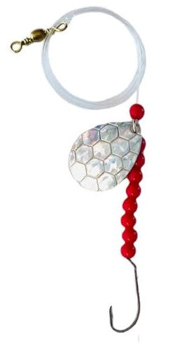 Single Hook Colorado Spinner – Silver Scale Blade Lure