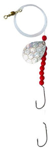 Double Hook Colorado Spinner – Silver Scale Blade Lure
