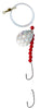 Double Hook Colorado Spinner – Silver Scale Blade Lure