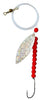 Single Hook Willow Leaf Spinner – Silver Scale Blade Lure