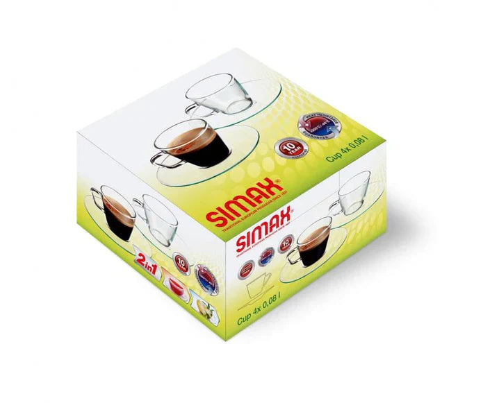 Simax - Presso Espresso Cup With Saucer (Set of 4)