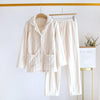 Simple Coral Fleece Couple Pajamas For Women Autumn And Winter