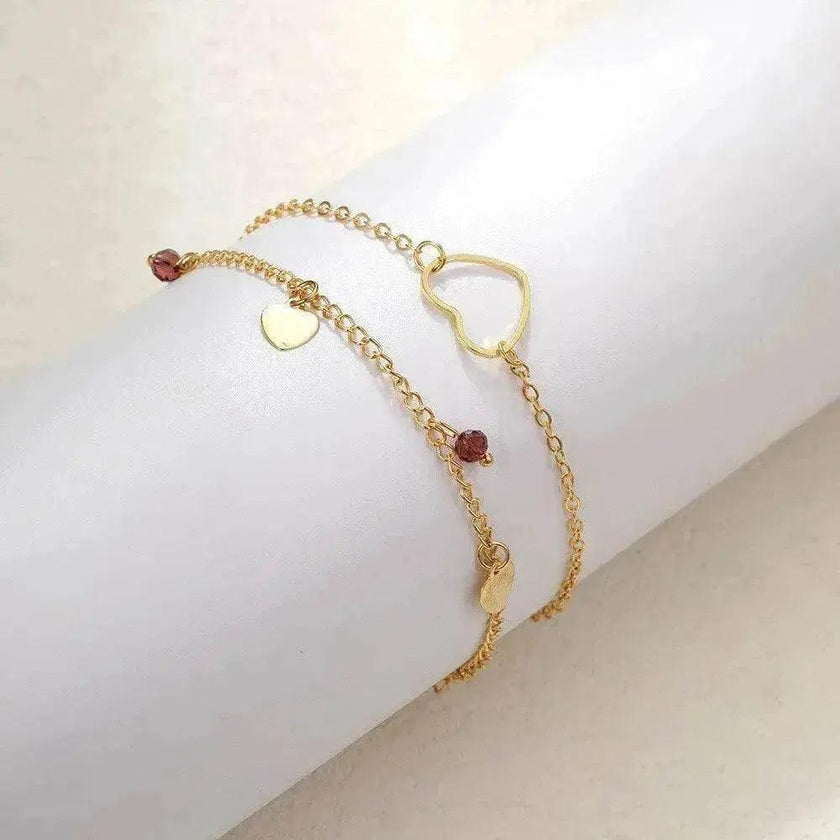 Simple Metal Multi-layer Bracelet Six-piece Set