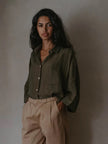 The Linen Shirt | Olive