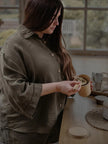 The Linen Shirt | Olive