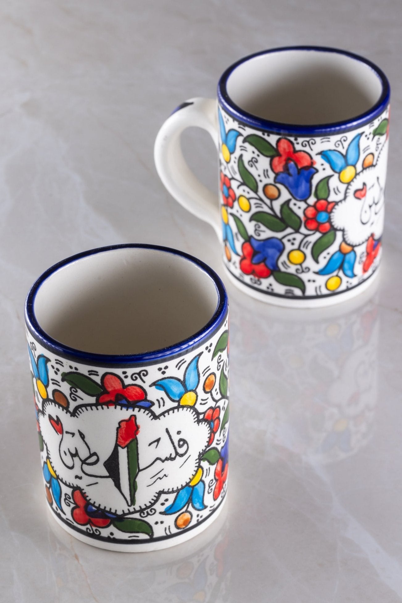 Falastin Ceramic Mug | Hand-Painted in Palestine
