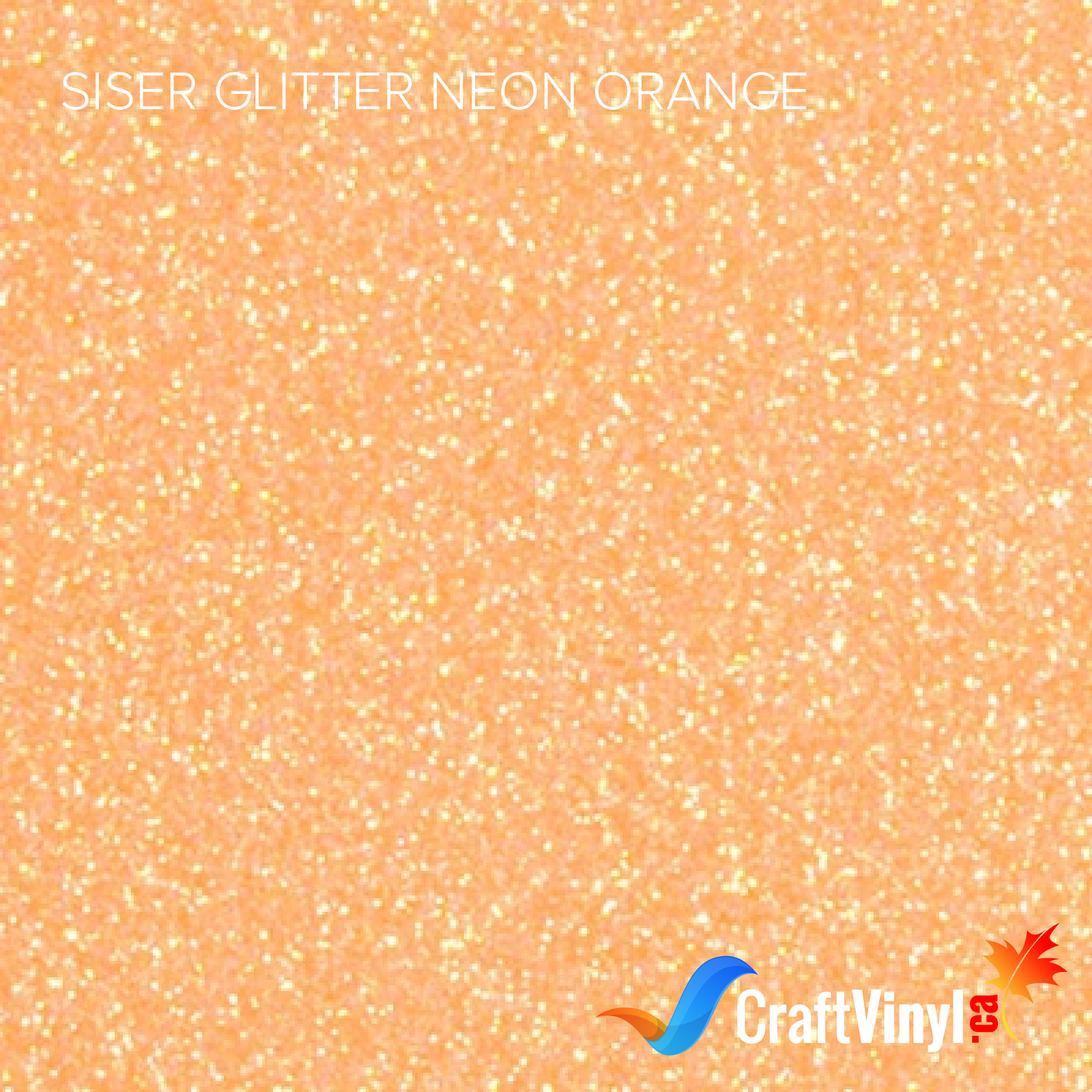 Siser Glitter Neon Orange