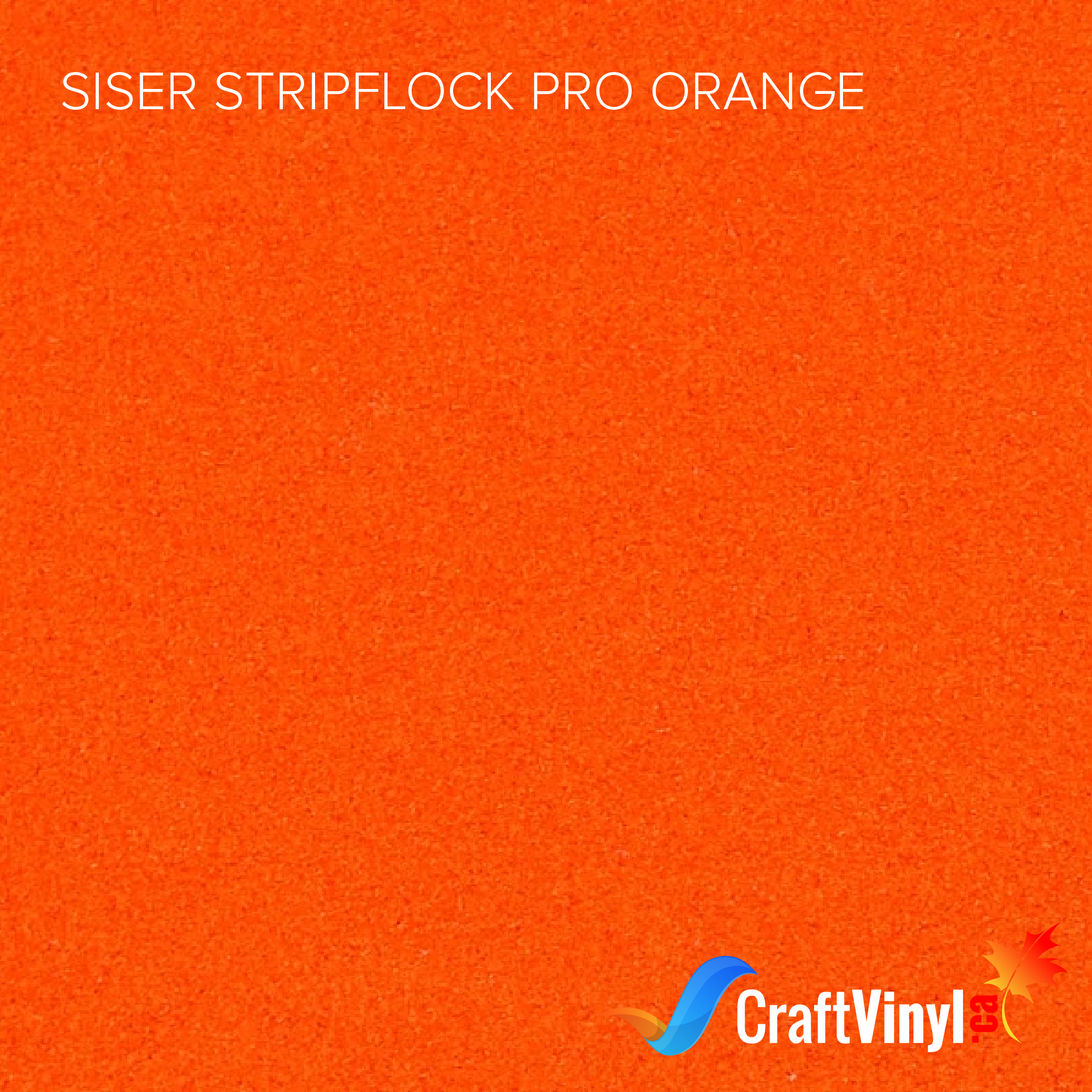 Siser Orange StripFlock Pro Heat Transfer Vinyl