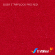 Siser Red StripFlock Pro Heat Transfer Vinyl