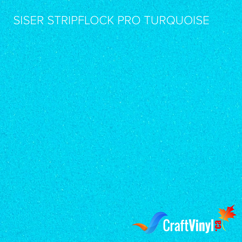 Siser Turquoise StripFlock Pro Heat Transfer Vinyl