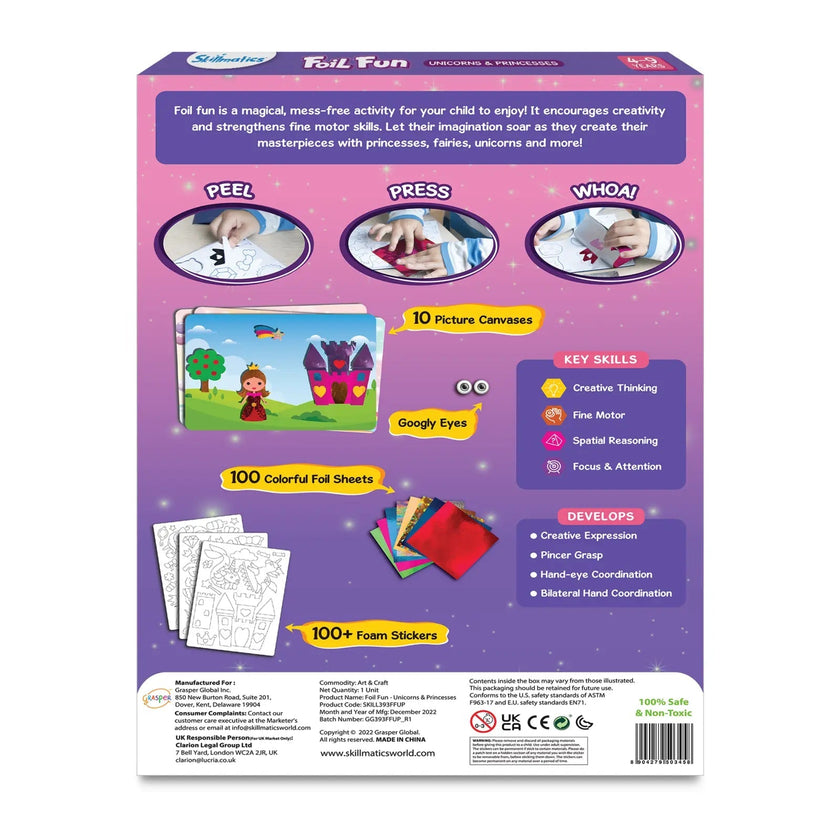 Skillmatics - Foil Fun Unicorns & Princesses - Bilingual