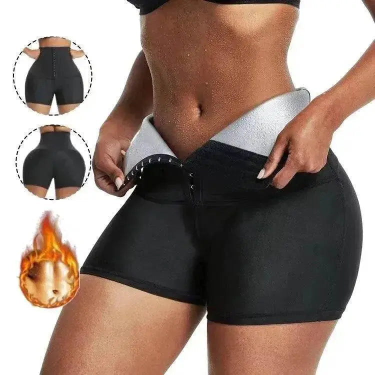 Slimming Waist Trainer Shapewear – Thermo Sweat Body Shaper Shorts