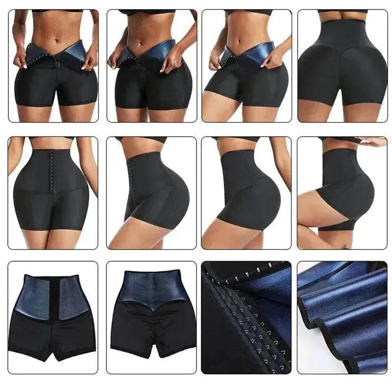 Slimming Waist Trainer Shapewear – Thermo Sweat Body Shaper Shorts