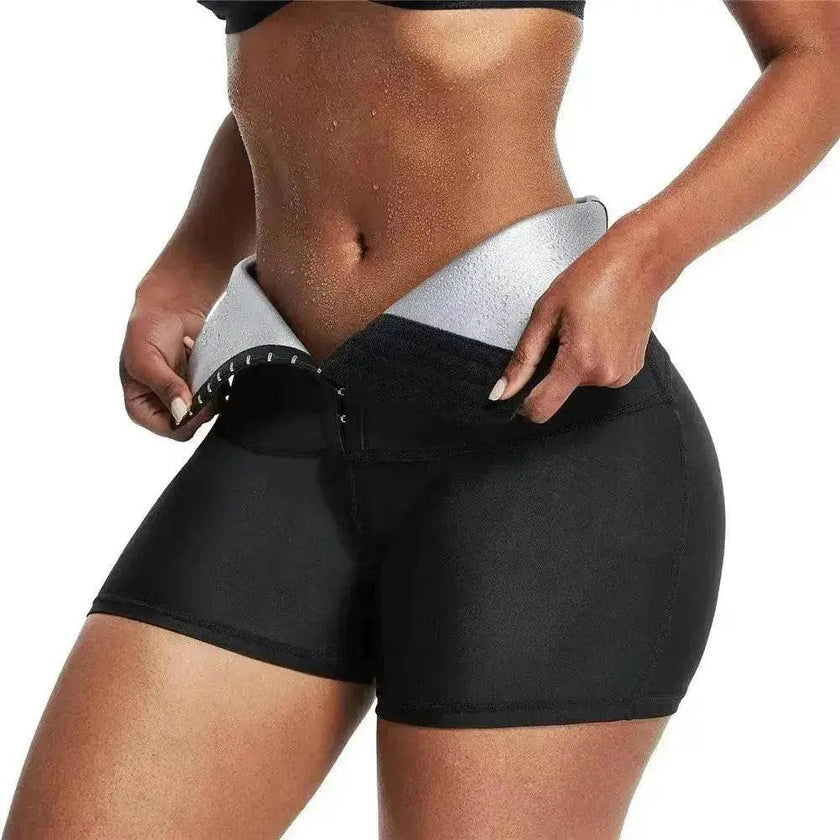 Slimming Waist Trainer Shapewear – Thermo Sweat Body Shaper Shorts