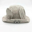 Small Fine Grid Love Rabbit Ears Basin Fisherman Baby Hat