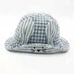 Small Fine Grid Love Rabbit Ears Basin Fisherman Baby Hat