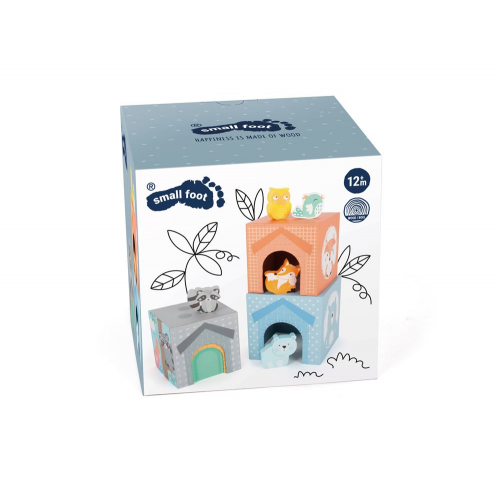 Small Foot - Pastel Animals Stacking Tower