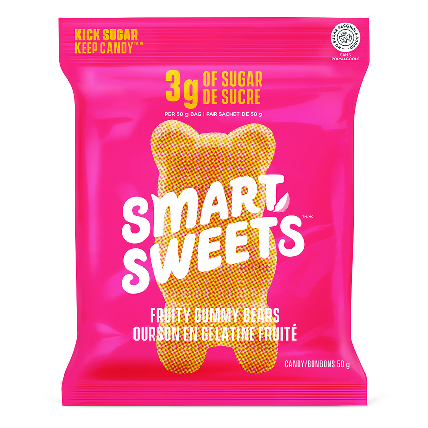 SmartSweets Fruity Gummy Bears (8 pack)