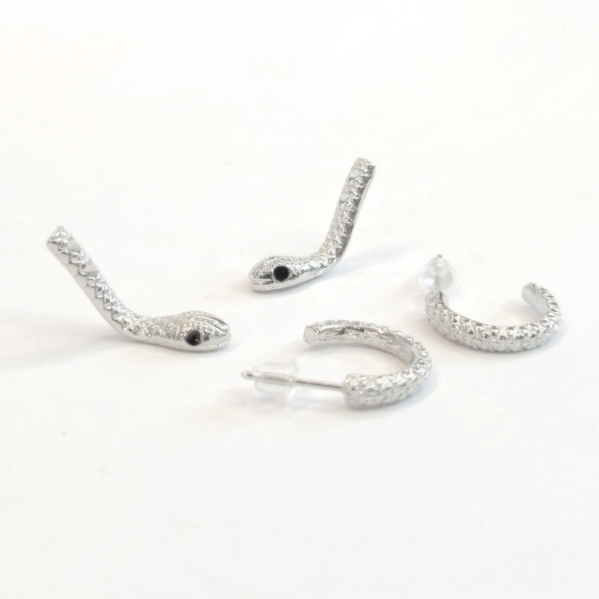Curious Snake Illusion Earrings