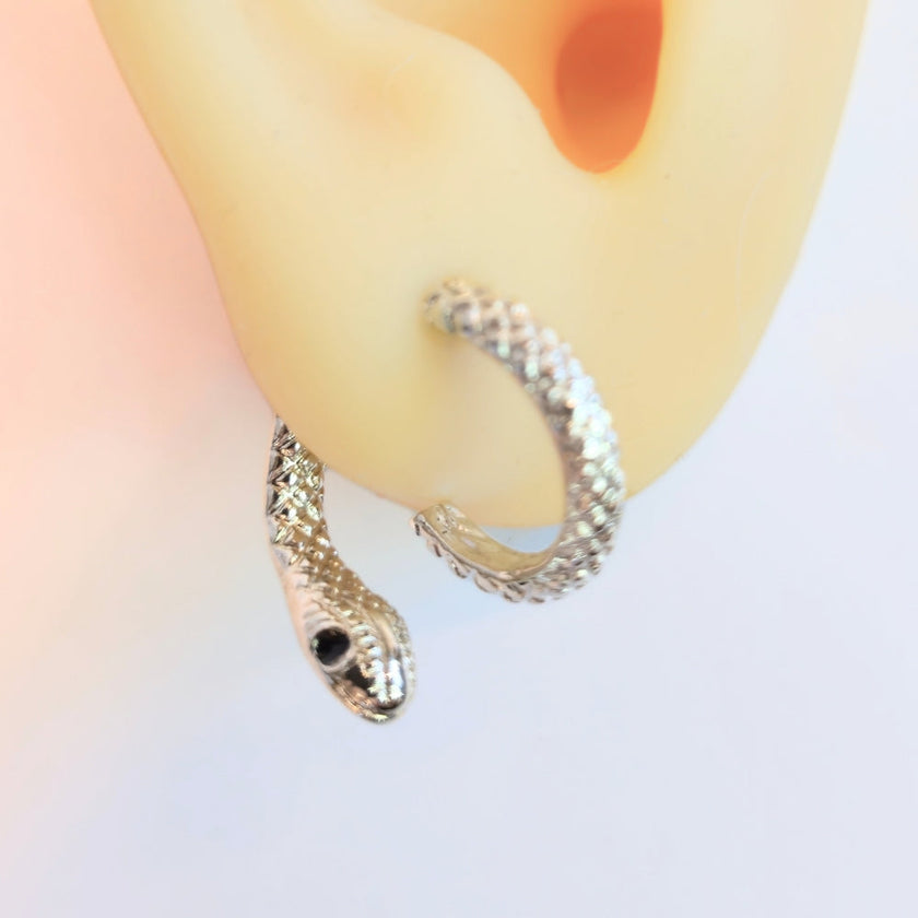 Curious Snake Illusion Earrings